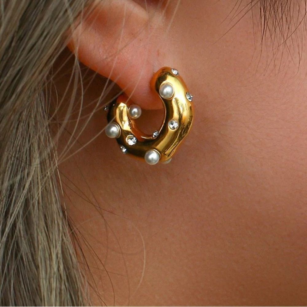 Bohemian hoop earrings A364